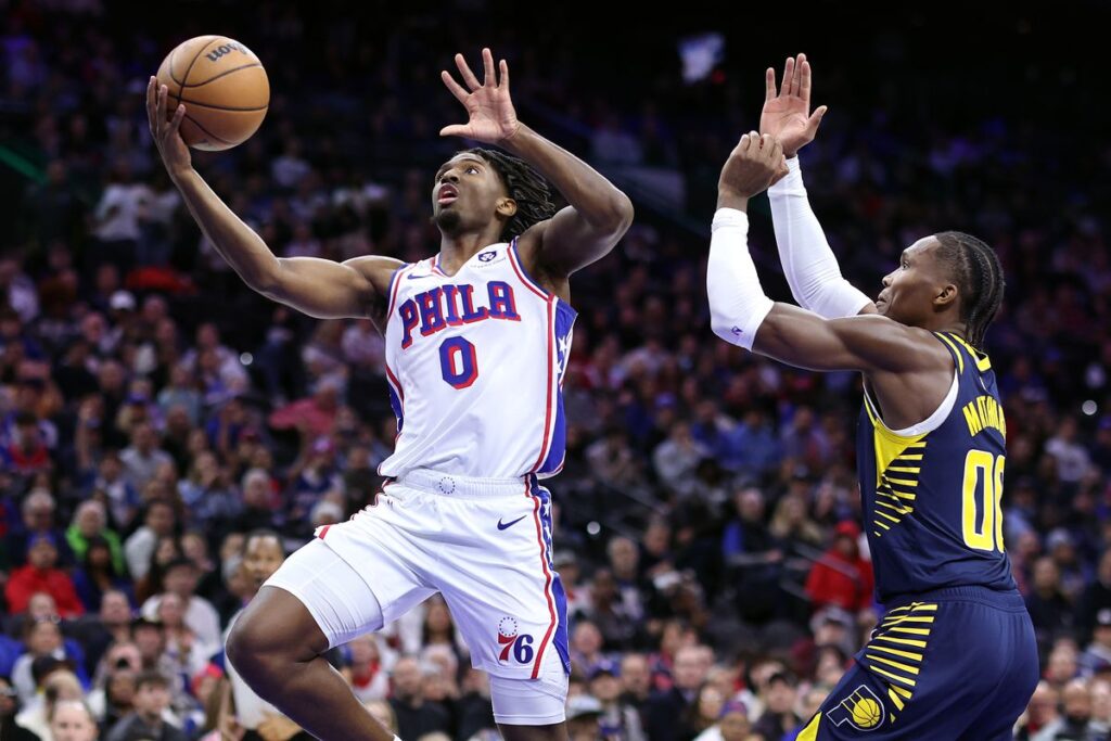 76ers vs Pacers match player stats