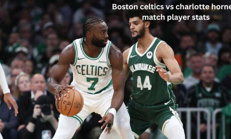 Boston celtics vs charlotte hornets match player stats