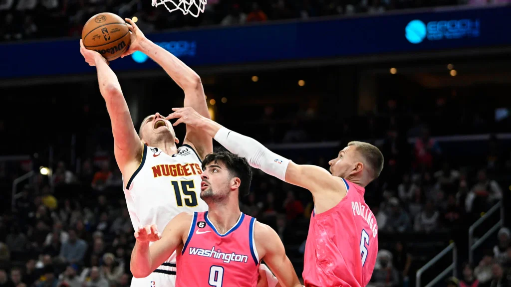 Denver nuggets vs washington wizards match player stats