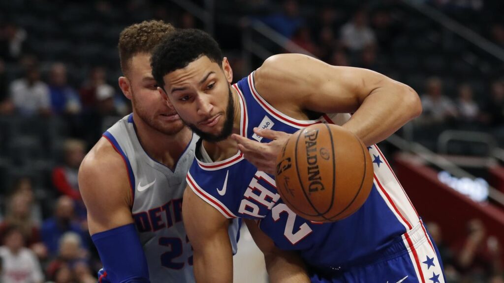 Detroit pistons vs 76ers match player stats