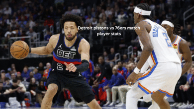 Detroit pistons vs 76ers match player stats