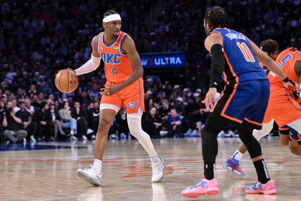 Knicks vs okc thunder match player stats