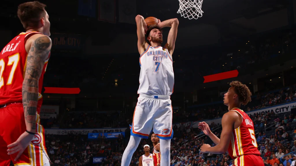 atlanta hawks vs oklahoma city thunder match player stats
